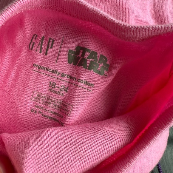 GAP Pink Pajama Set with Star Wars print - Picture 8 of 8